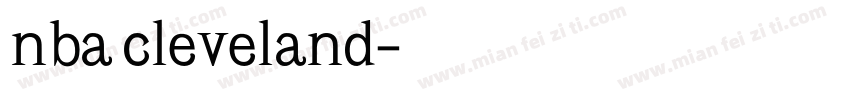 nba cleveland字体转换